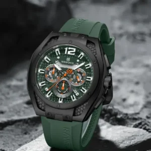NAVIFORCE NF8063 Green multifuntional chronograph Analog Watch