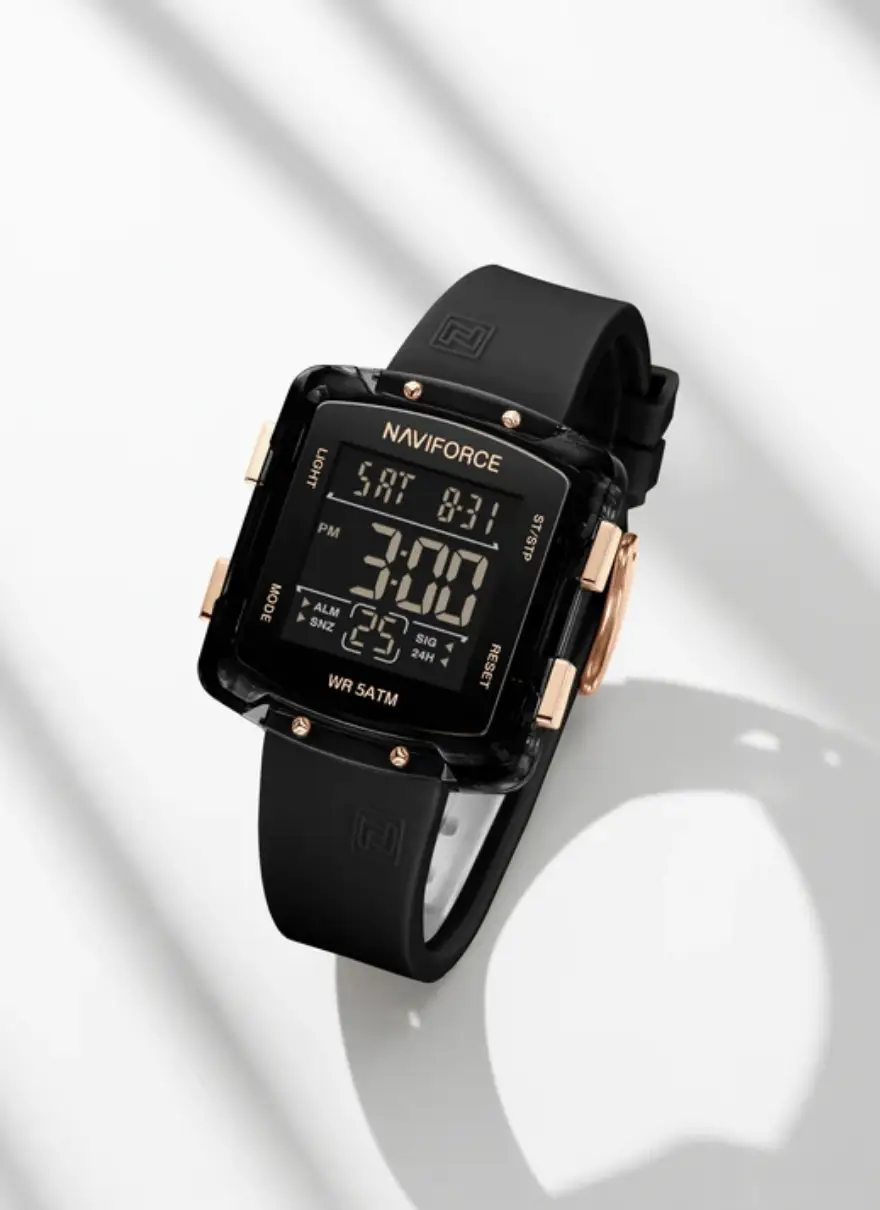NF7121 Bold Square Digital Dial Digital Watch - Image 2