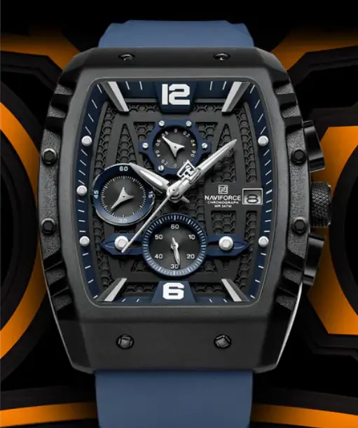 NF8025 Blue chronohgraph watch for men - NAVIFORCE
