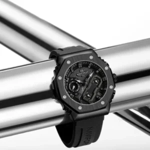 NF8035L Black Grey analog chronograph women's watch-NAVIFORCE