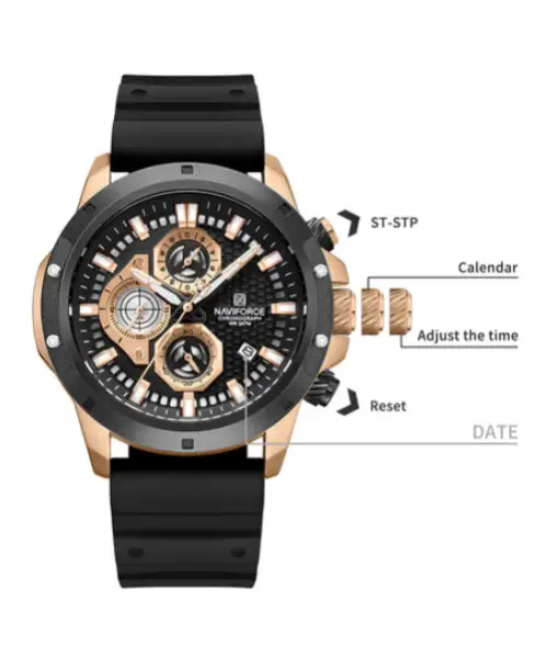 NF8036 Chronograph Date Display Analog watch for men - NAVIFORCE - Image 2