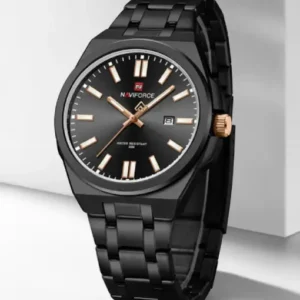 NF9226 Black-Rosegold Analog time&date watch for men - NAVIFORCE