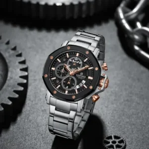Naviforce NF8065 Silver Stainless Steel Analog watch