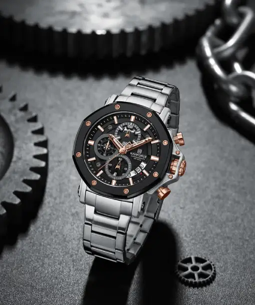 Naviforce NF8065 Silver Stainless Steel Analog watch