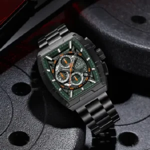 Naviforce NF8066 Green Cronograph Dial Analog Watch