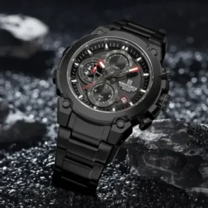 Naviforce NF8071 Black choronograph dial Analog Watch