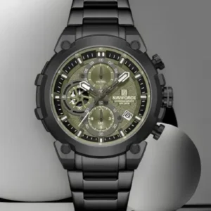 Naviforce NF8071 Green choronograph dial Analog Watch