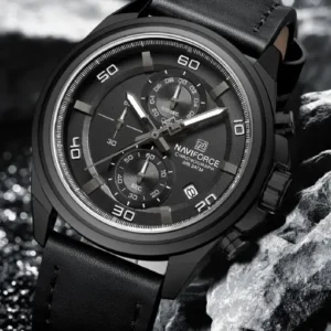 Naviforce NF8075 Black Military Style Men’s Analog Watch