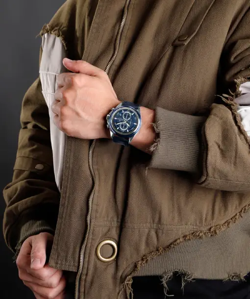 Naviforce NF8075 Silver-Blue Military Style Men’s Analog Watch - Image 2