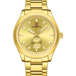 Naviforce NF9231 Gold Dial Classic Modern Looking Analog Watch