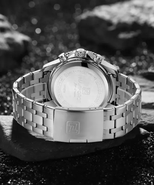 Naviforce NF9234 Versatile design Silver-Black color Analog-Digital Watch - Image 3