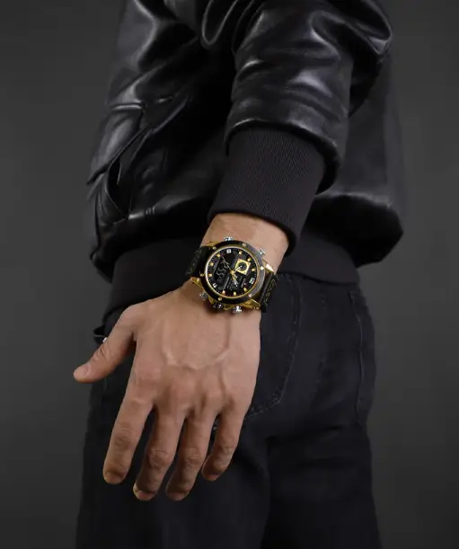 Naviforce NF9236 Black Strap Military Style Analog-Digital Watch - Image 3