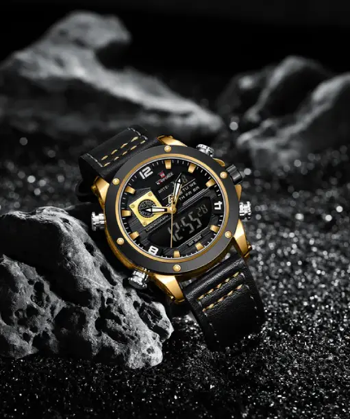 Naviforce NF9236 Black Strap Military Style Analog-Digital Watch - Image 2
