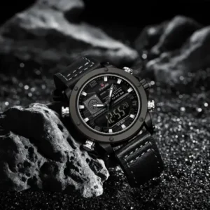 Naviforce NF9236 Black Strap Military Style Analog-Digital Watch