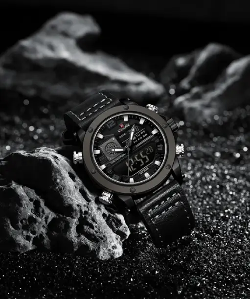 Naviforce NF9236 Black Strap Military Style Analog-Digital Watch