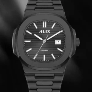 AL3052 Black dial stainless steel Analog Watch