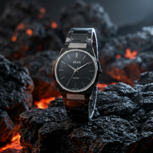 Black daimond watch